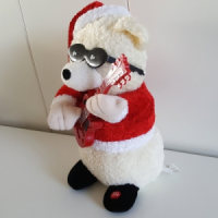 Kerstbeer met gitaar